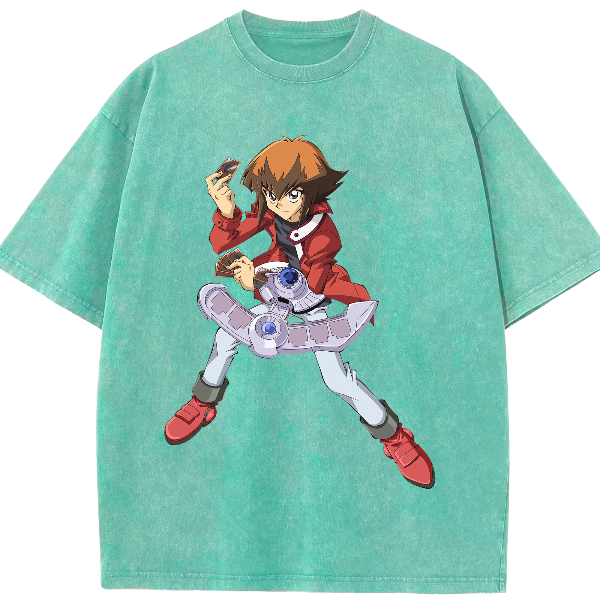 （画像用） 遊☆戯☆王 Yu-Gi-Oh! 綿100% ヴィンテージ風 半袖Tシャツ（フロントプリント）